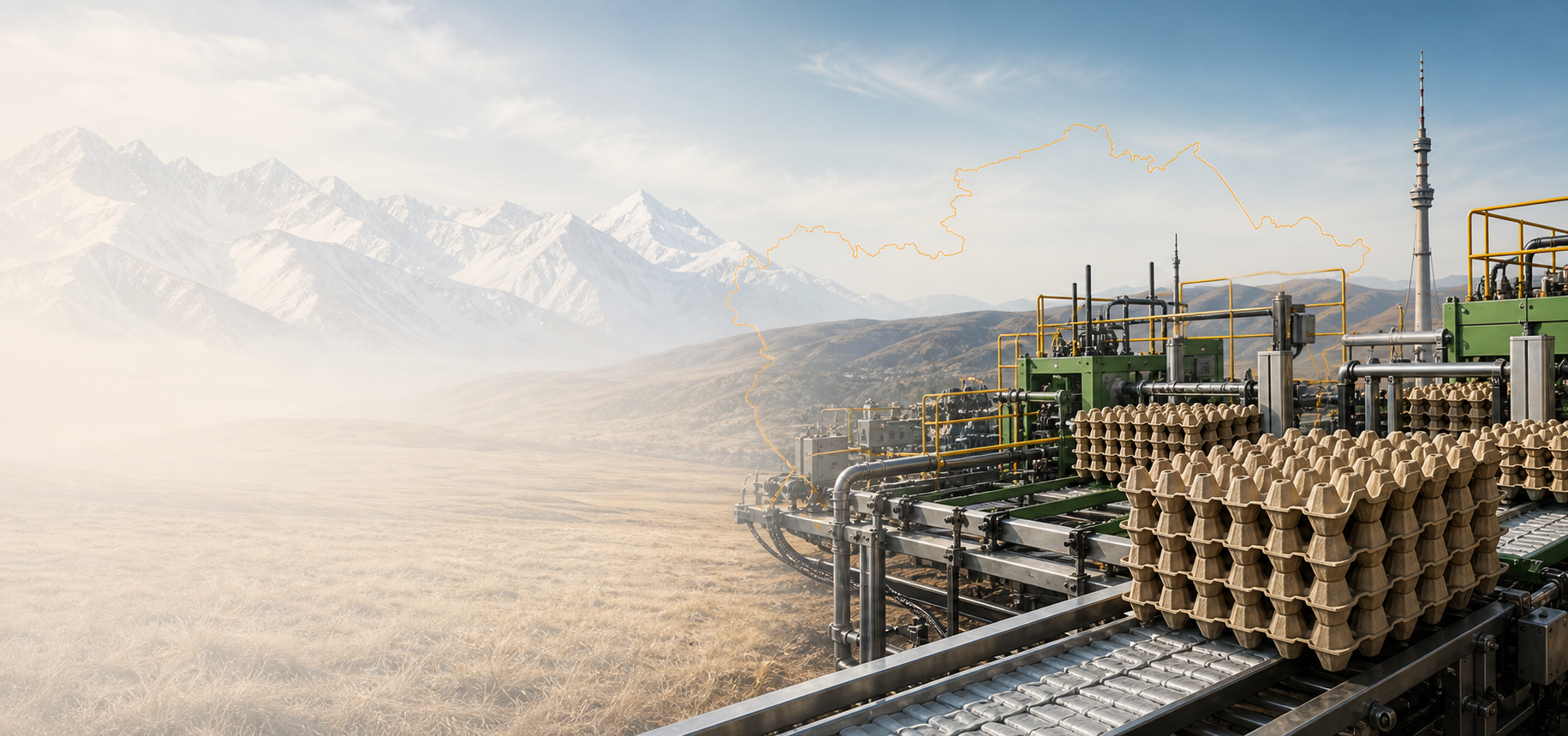 Besure molded pulp production line in Kazakhstan
